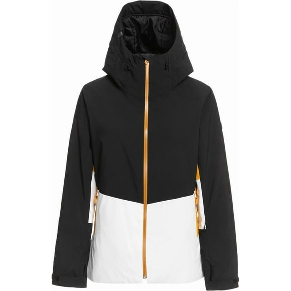 Roxy Women's Peakside Insulated Snow Jacket with DryFlight Technology (X-Small, True Black (KVJ0))