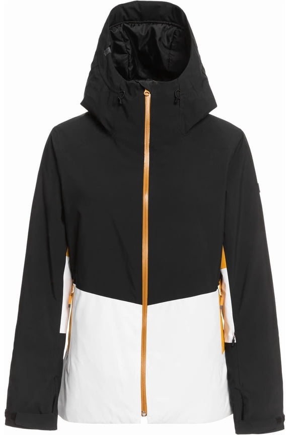 Roxy Women's Peakside Insulated Snow Jacket with DryFlight Technology (X-Small, True Black (KVJ0))