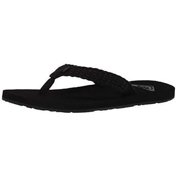 Roxy Women's Porto Sandal Flip Flop Medium BLACK