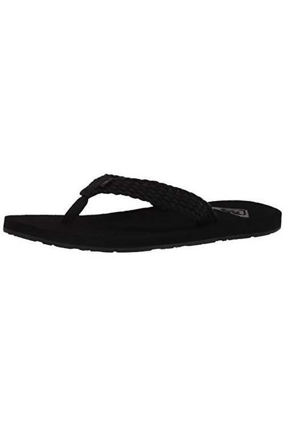 Women's Porto Sandal Flip Flop Medium BLACK