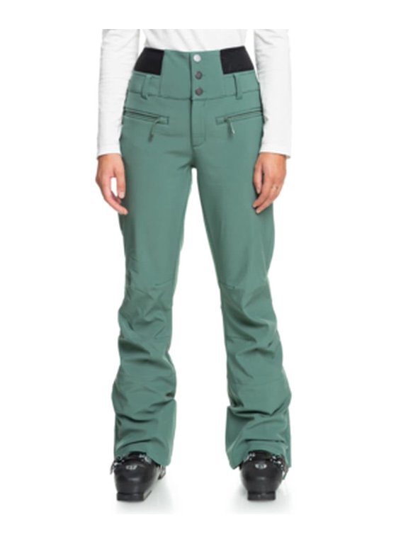 Women's Rising High Snow Pants with DryFlight Technology, Dark Forest,