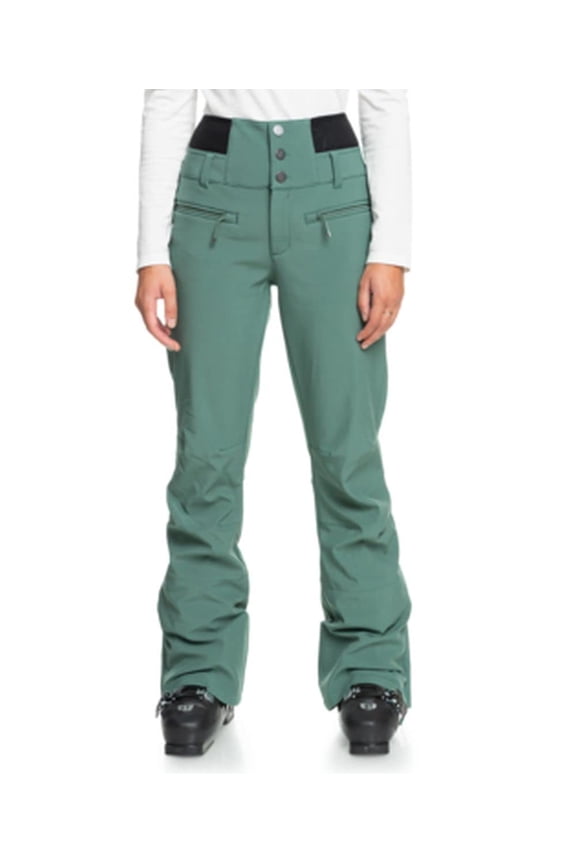 Women's Rising High Snow Pants with DryFlight Technology, Dark Forest,