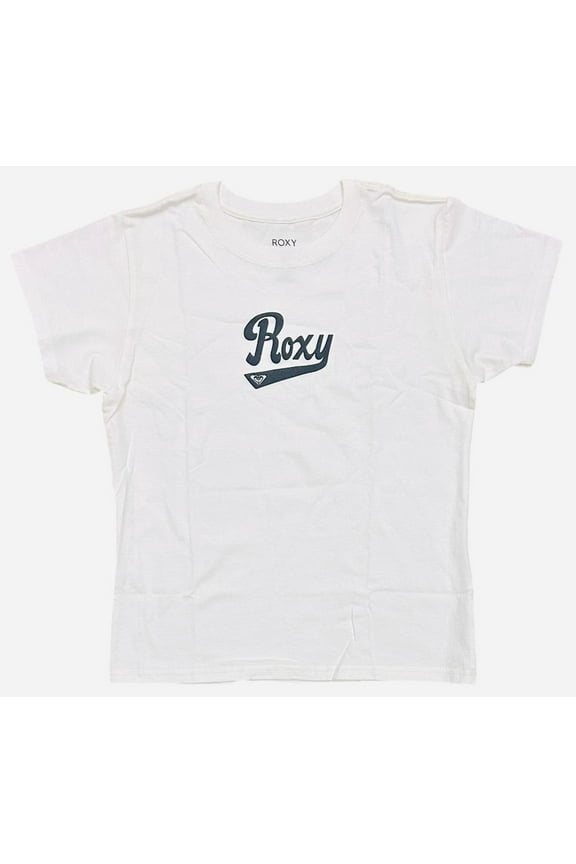 Women's Script Logo Boyfriend Relaxed Fit Short Sleeve Tee (X-Large, Off White)