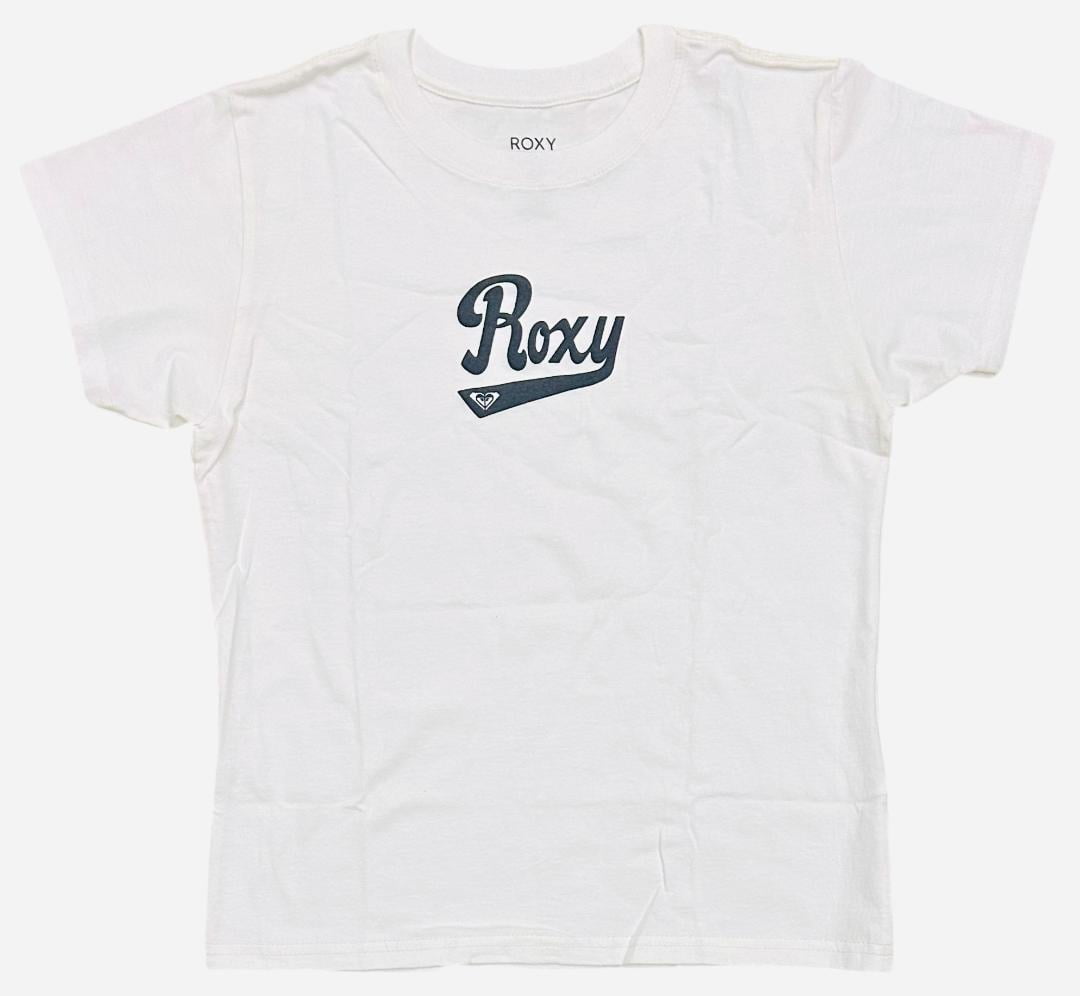 Roxy Women's Script Logo Boyfriend Relaxed Fit Short Sleeve Tee (X ...