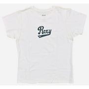 Roxy Womens Script Logo Boyfriend Relaxed Fit Short Sleeve Tee X-Small, Off White