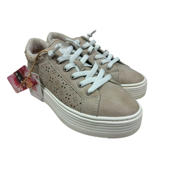 Roxy Women's Sheilahh 2.0 Platform Sneaker Light Brown Size 12