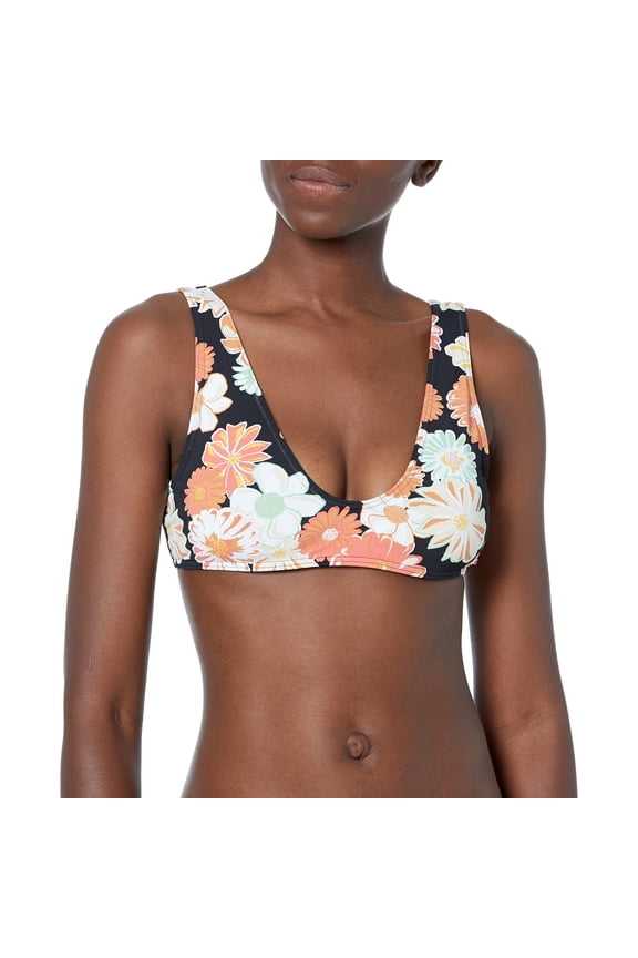 Women's Standard Beach Classics Bralette Bikini Top, Anthracite Boogie CHILLEN, S