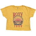 thumbnail image 1 of Roxy Women's T-Shirt Surfs Up Boyfriend Relaxed Fit Short Sleeve Tee Top (Large, Cornsilk (Yellow)), 1 of 6