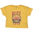 thumbnail image 1 of Roxy Women's T-Shirt Surfs Up Boyfriend Relaxed Fit Short Sleeve Tee Top (X-Small, Cornsilk (Yellow)), 1 of 6