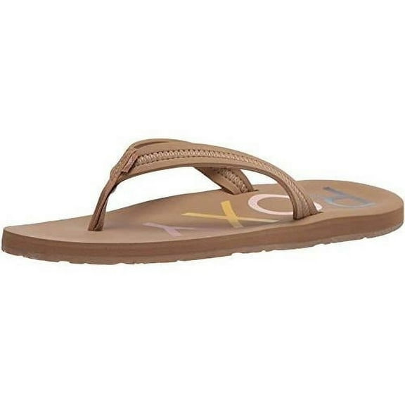 Roxy Women's Vista Sandal Flip-Flop  TAN