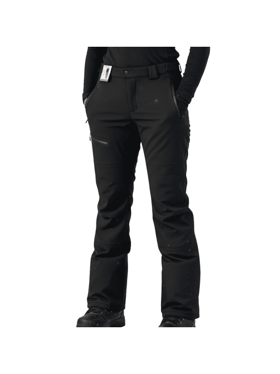 Women's Water & Wind Resistant Pants, Black, XL