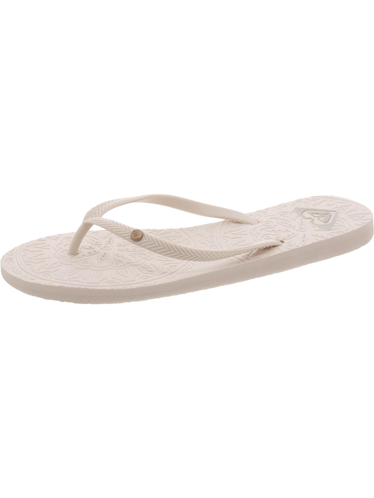 Rubber Roxy Slippers Casual Beach Sandals Roxy Women's Antilles Flip Flop Sandals - Eco ...