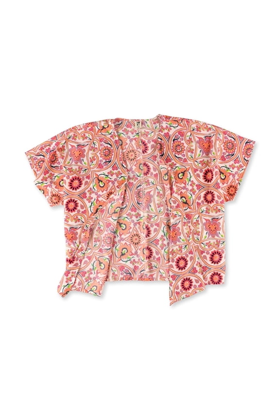 Roxy Womens Canyon Cardigan Blouse, Orange, XS/S