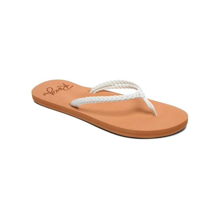 Roxy Womens Costas Casual Beach Sandals - Brown/White