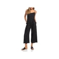 thumbnail image 1 of Roxy Womens In A Sunrise Linen Polka Dot Jumpsuit, 1 of 2