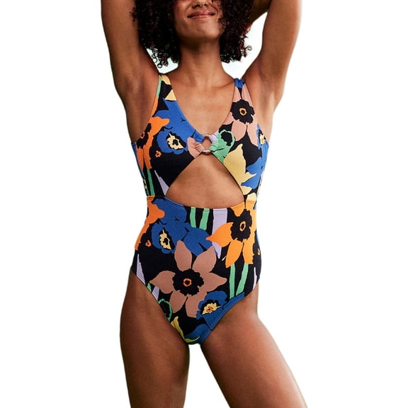 Roxy Womens Juniors Beachwear Summer One-Piece Swimsuit