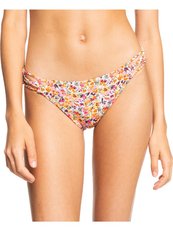 Womens Juniors Cut-Out Hipster Swim Bottom Separates Pink XL