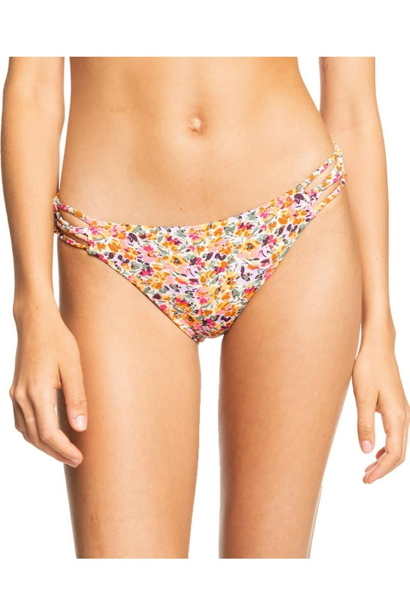 Womens Juniors Cut-Out Hipster Swim Bottom Separates Pink XL