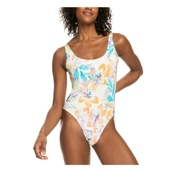 Roxy Womens Juniors Reversible Nylon One-Piece Swimsuit
