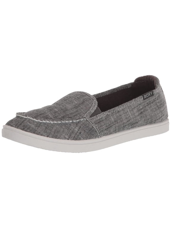 Womens Minnow Slip On Sneaker Shoe Loafer Flat Black Wash BLACK WASHED