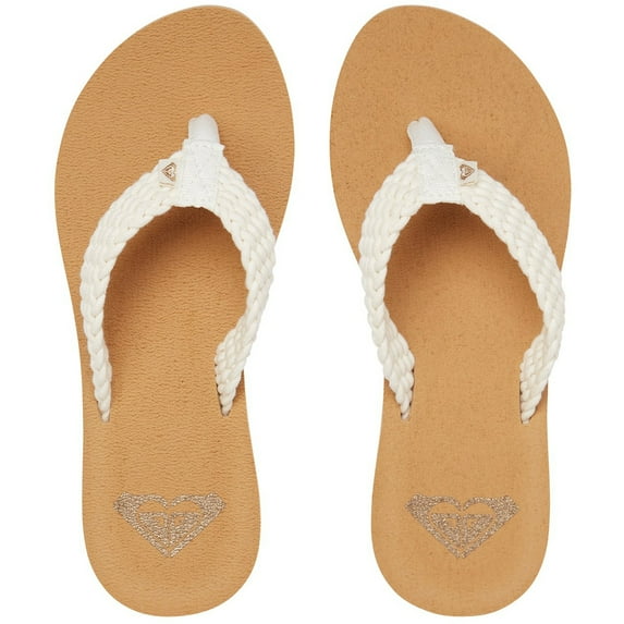 Roxy Womens Port III Braided Cotton Flip-Flops