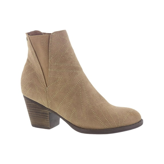 Roxy Womens Randall Faux Suede Ankle Chelsea Boots Tan 7.5 Medium (B,M)