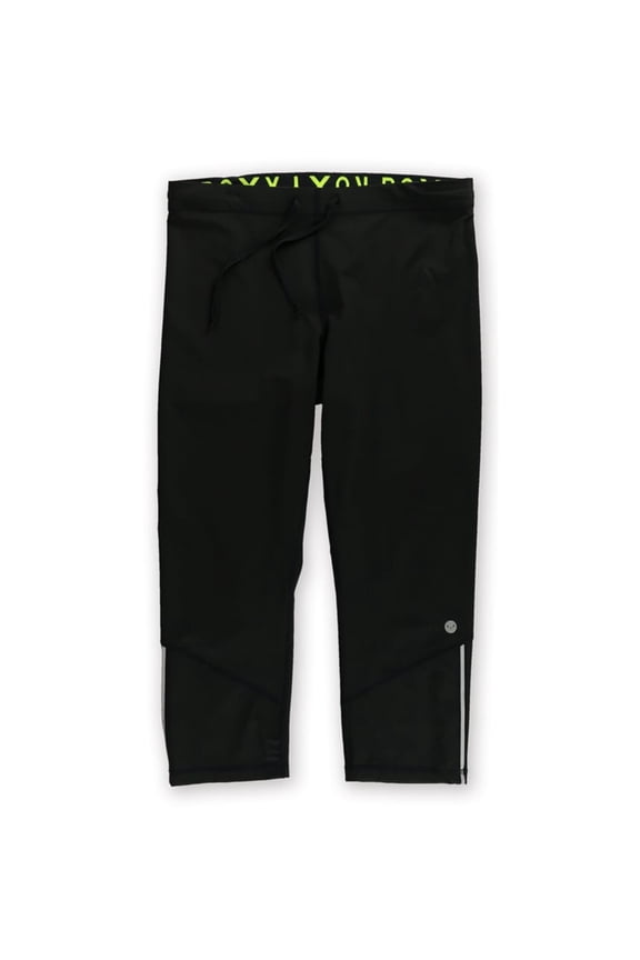 Womens Showdown Capri Casual Leggings, Black, Medium