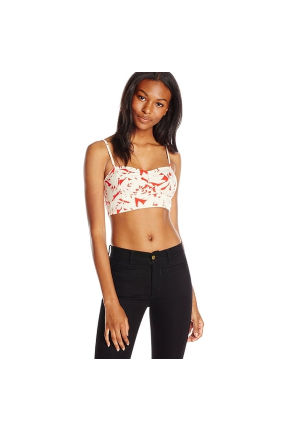 Roxy Womens Starlet Bralette, Off-White, Medium