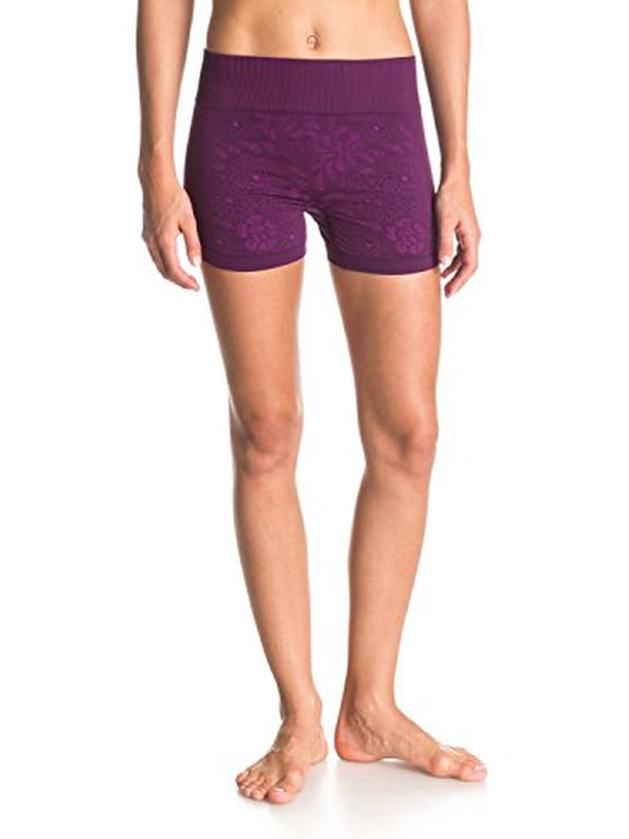 Womens Stunner Seamless Athletic Workout Shorts Blackberry S