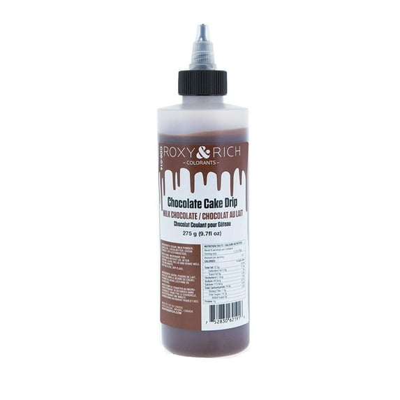 Roxy and Rich Chocolate Cake Drip 9.7 Fluid Ounces Milk Chocolate