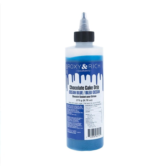 Roxy and Rich Chocolate Cake Drip 9.7 Fluid Ounces Ocean Blue