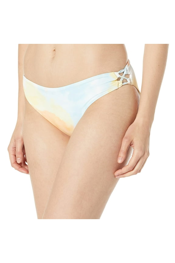 womens Classics Print Beach Classics Hipster Bottom, Rainbow Cloud Wash Printed, Large US