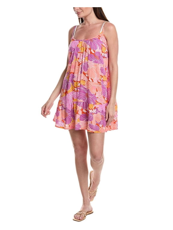 Women's Sundress Cover-Ups Lilac Multicolor Small