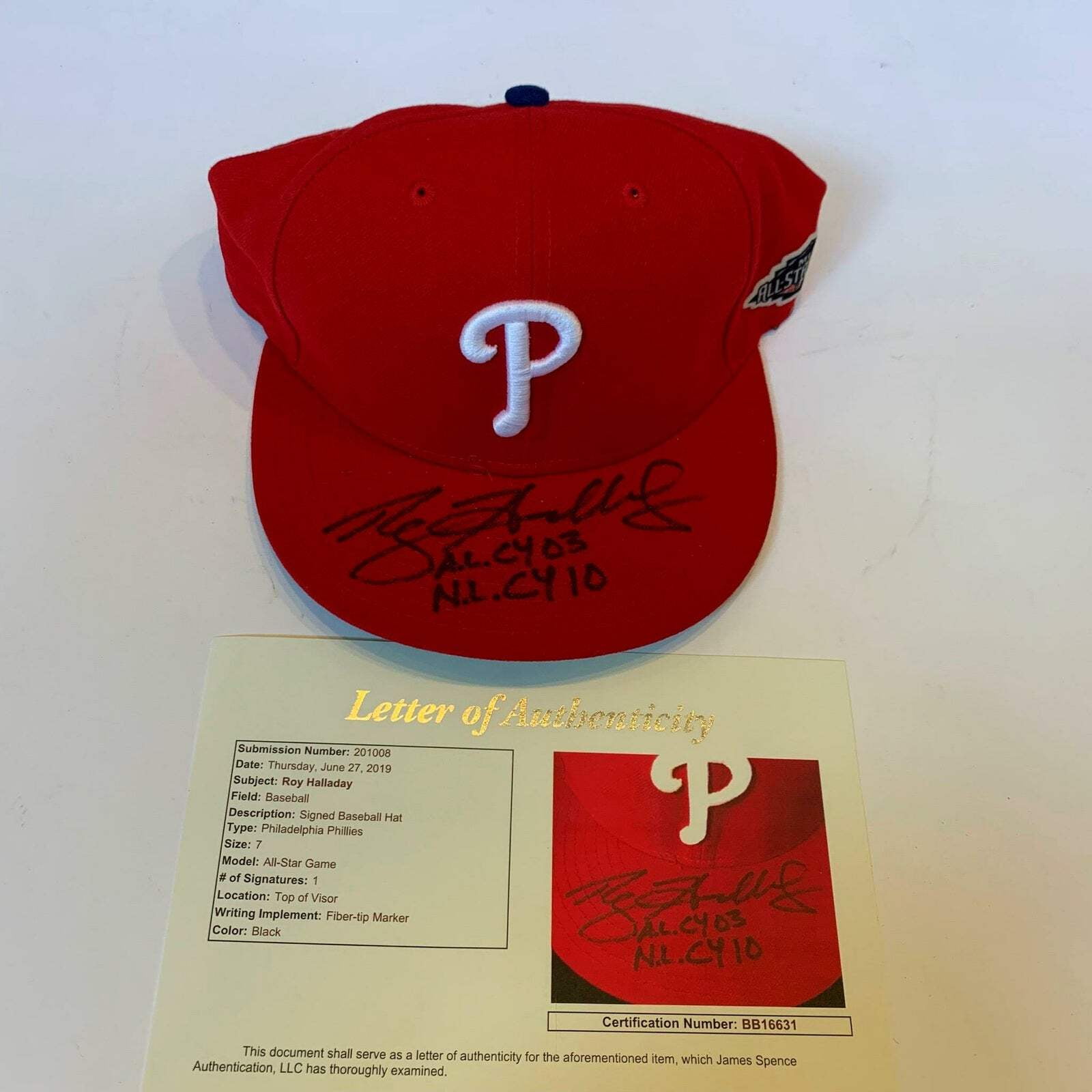 Roy Halladay 直筆サイン Amazon.com: Roy Halladay Minor League Signature Signed
