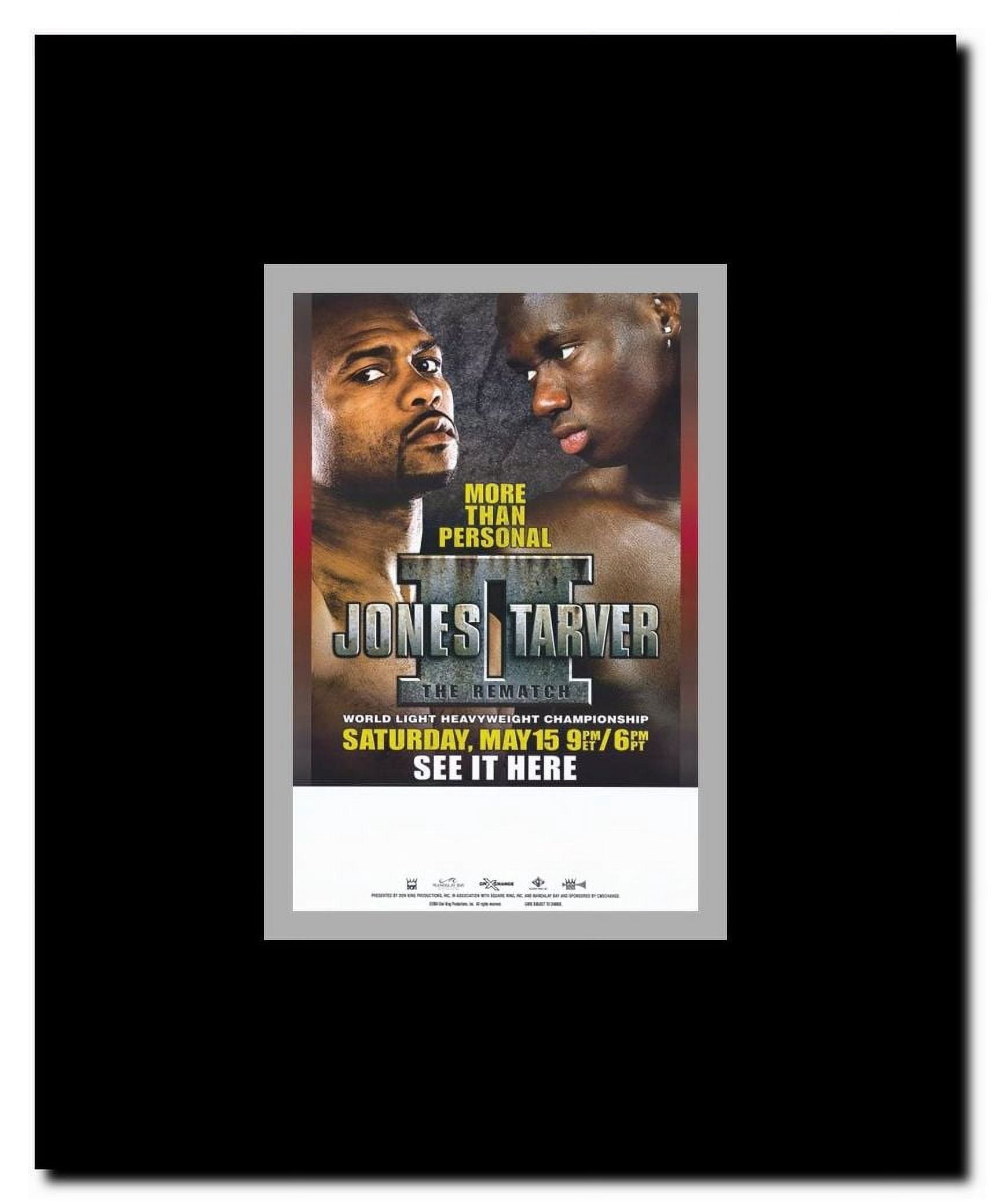 Roy Jones Jr. vs Antonio Tarver: The Rematch Framed Movie Poster