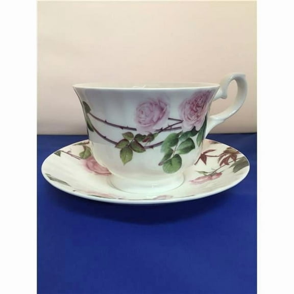 Roy Kirkham ER2875 Breakfast Cup/Saucer - David Austin English Rose Set of 2
