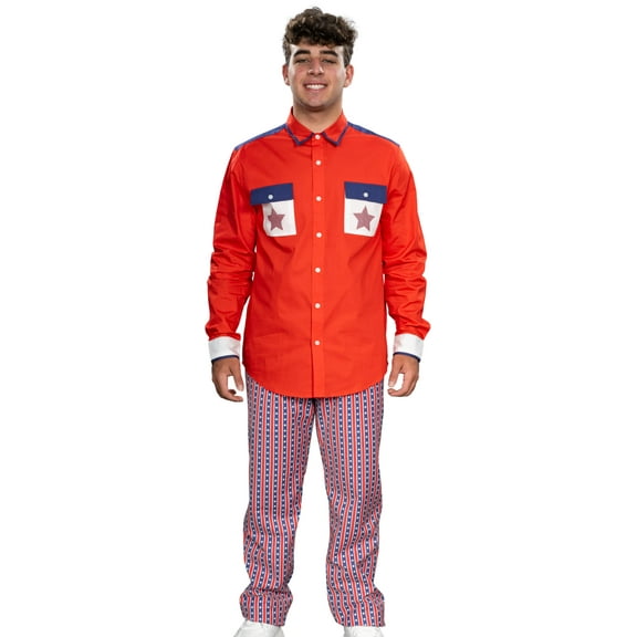 Roy Munson Character Bowling Movie Halloween Cosplay Shirt and Pants Costume Set