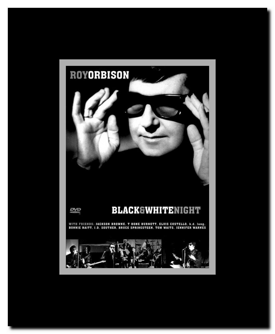Roy Orbison and Friends: A Black and White Night Framed Movie Poster