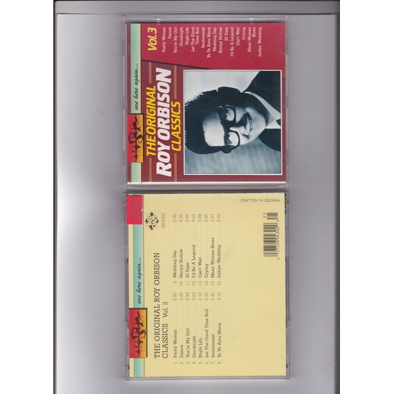 Roy Orbison the original roy orbison classics Vol.3 (CD) (UK IMPORT)