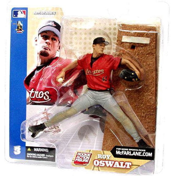 Roy Oswalt Action Figure Gray Pants Variant Sports Picks Series 3 MLB