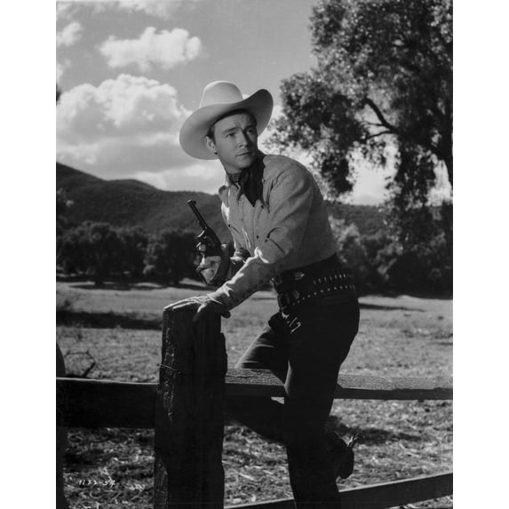 Roy Rogers Going Over the Fence Photo Print (24 x 30)