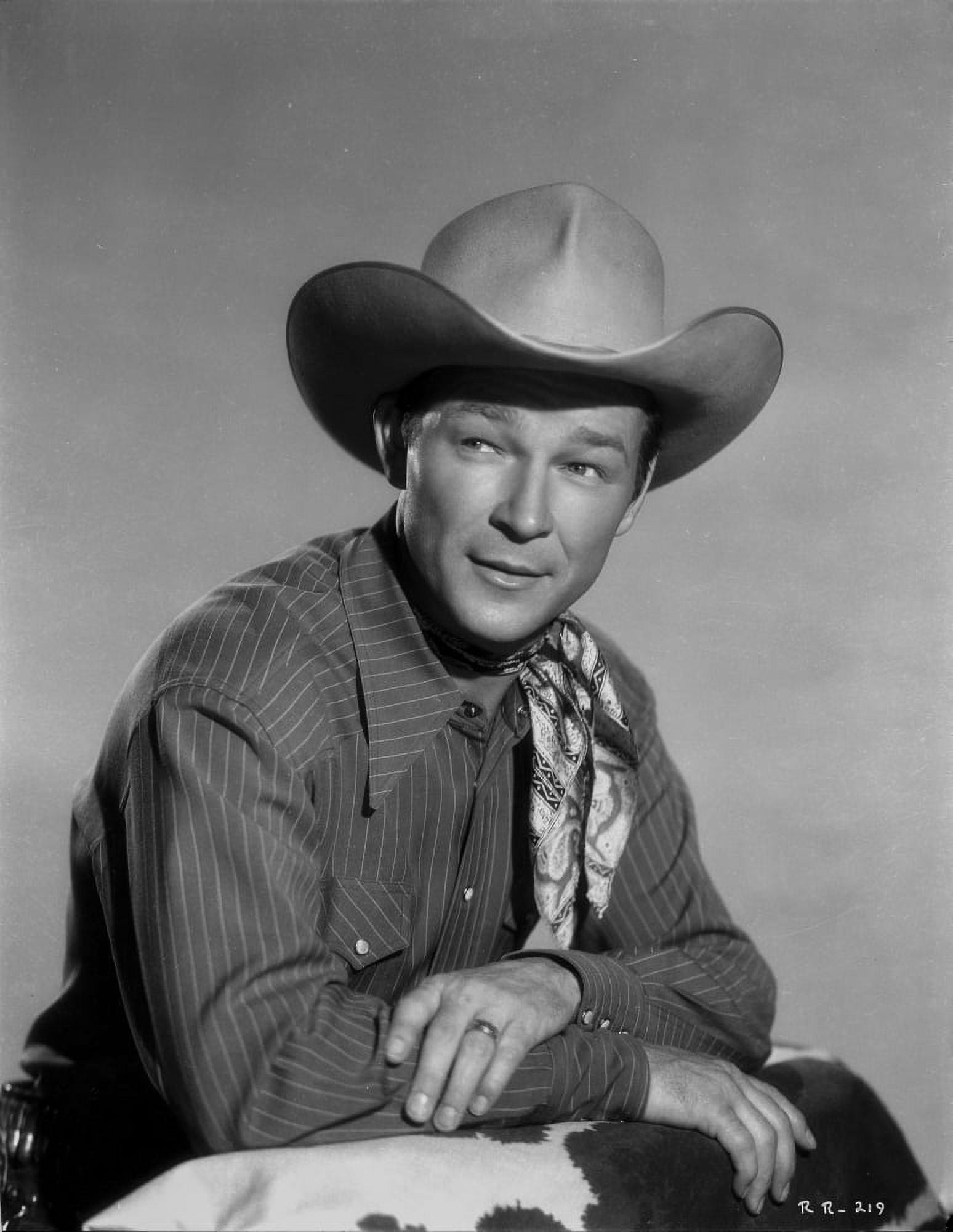 Roy Rogers Posed in Striped Shirt Photo Print (24 x 30)
