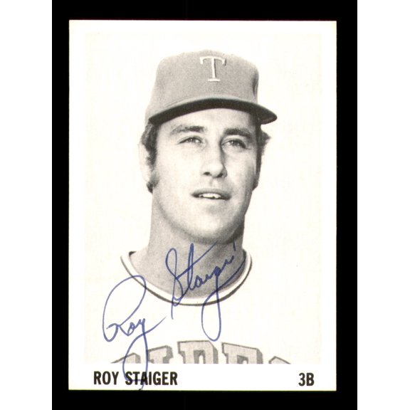 Roy Staiger Autographed 1975 Stewart Sandwiches Rookie Card Tidewater Tides SKU #231460