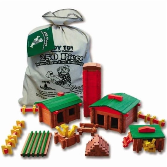 roy toy deluxe farm building set 250 pcs.