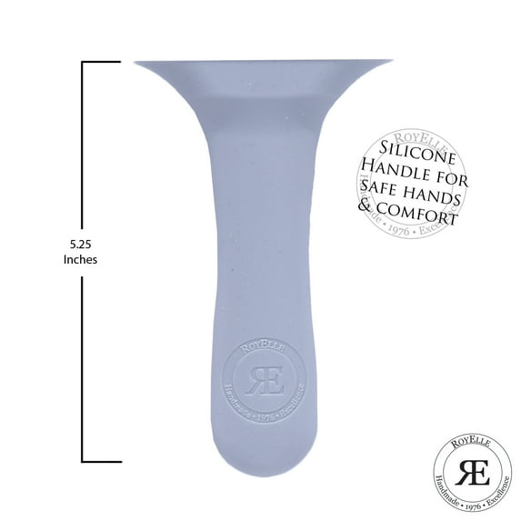 RoyElle CookWare Premium 12 inch Aluminum Crepe Pan Protective Handle