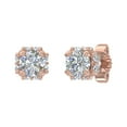 thumbnail image 1 of Royal 1/2 Carat Diamond Stud Earrings in 14K Rose Gold, 1 of 4