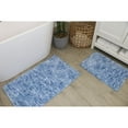 thumbnail image 1 of Essential 2-Piece Bathroom Contour and Toilet Lid Cover Set, Plush Microfiber Contour Rug and Non-Slip Toilet Lid Cover, Ultra Absorbent, Quick-Dry, Machine Washable, Blue, 1 of 7