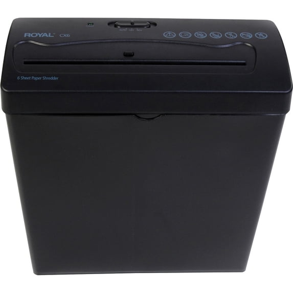 Royal® 6 Sheet Cross-Cut Shredder, Black, CX6