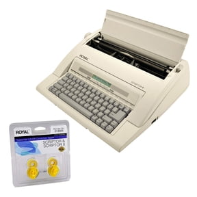 Royal 69147T Scriptor II Electronic Typewriter - White + Lift Off Tape