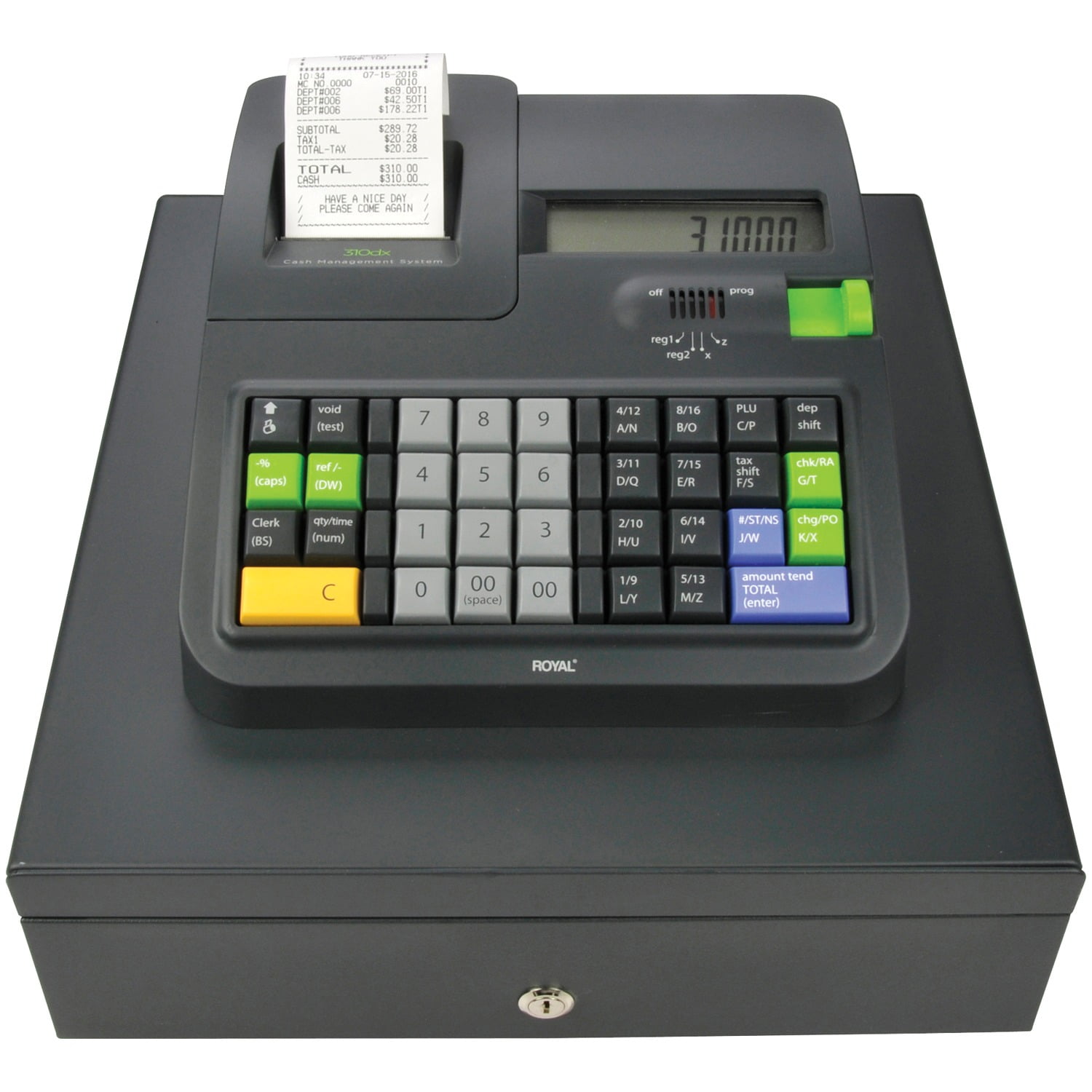 Royal cash clearance register